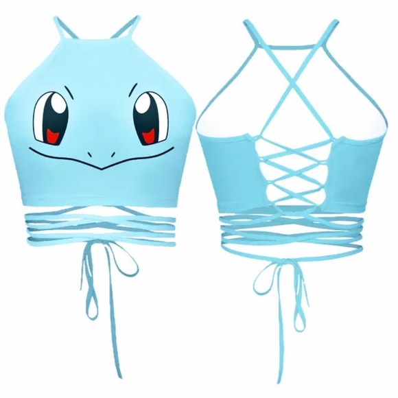 SQUIRTLE CROP TOP - Picture 4 of 4